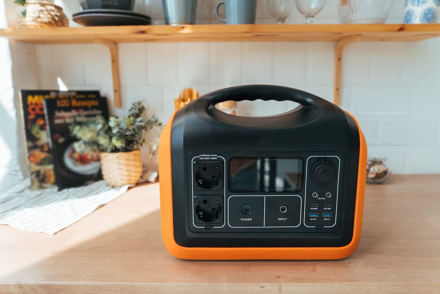 A portable emergency power supply station